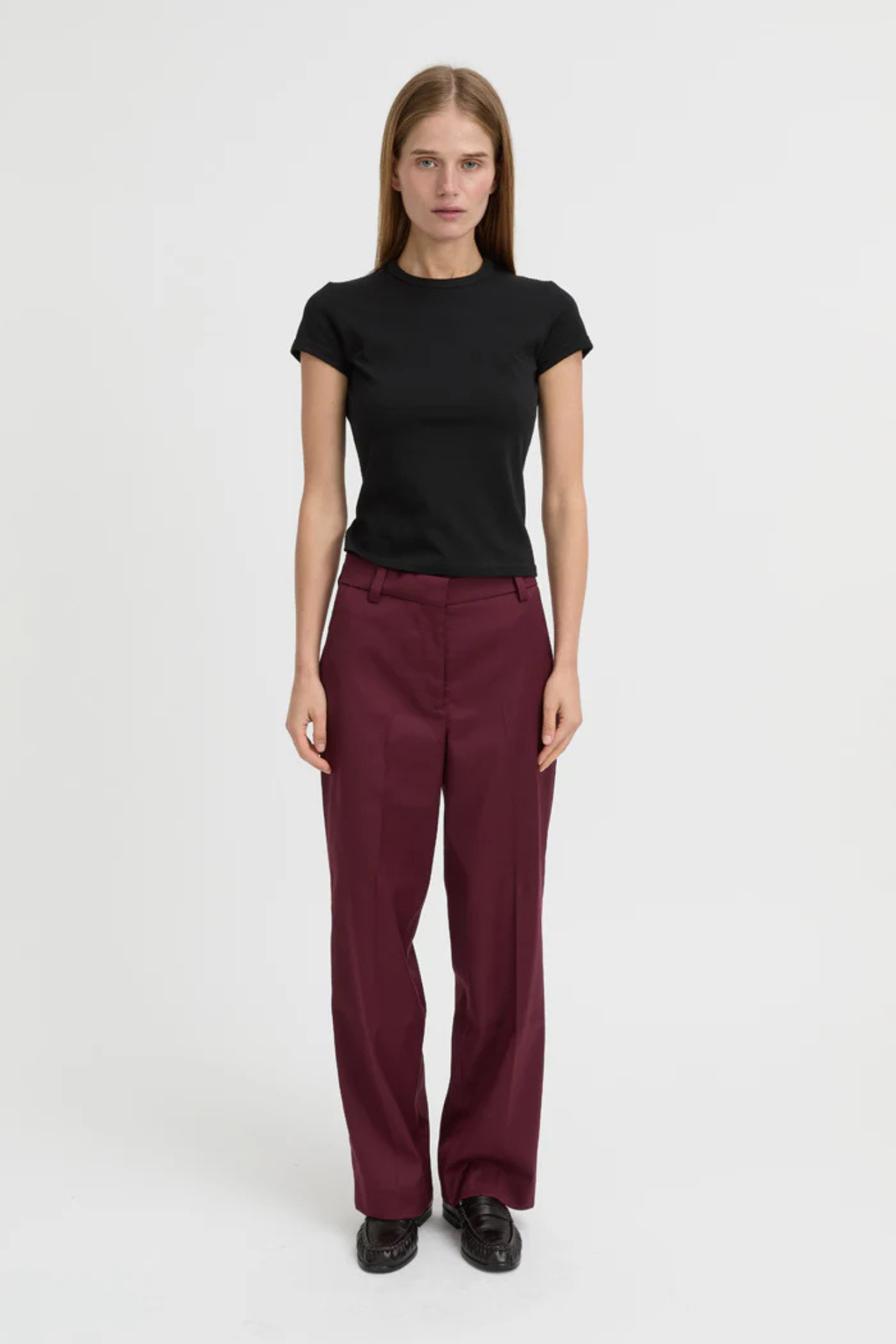 BLYTHE TROUSER BURGANDY