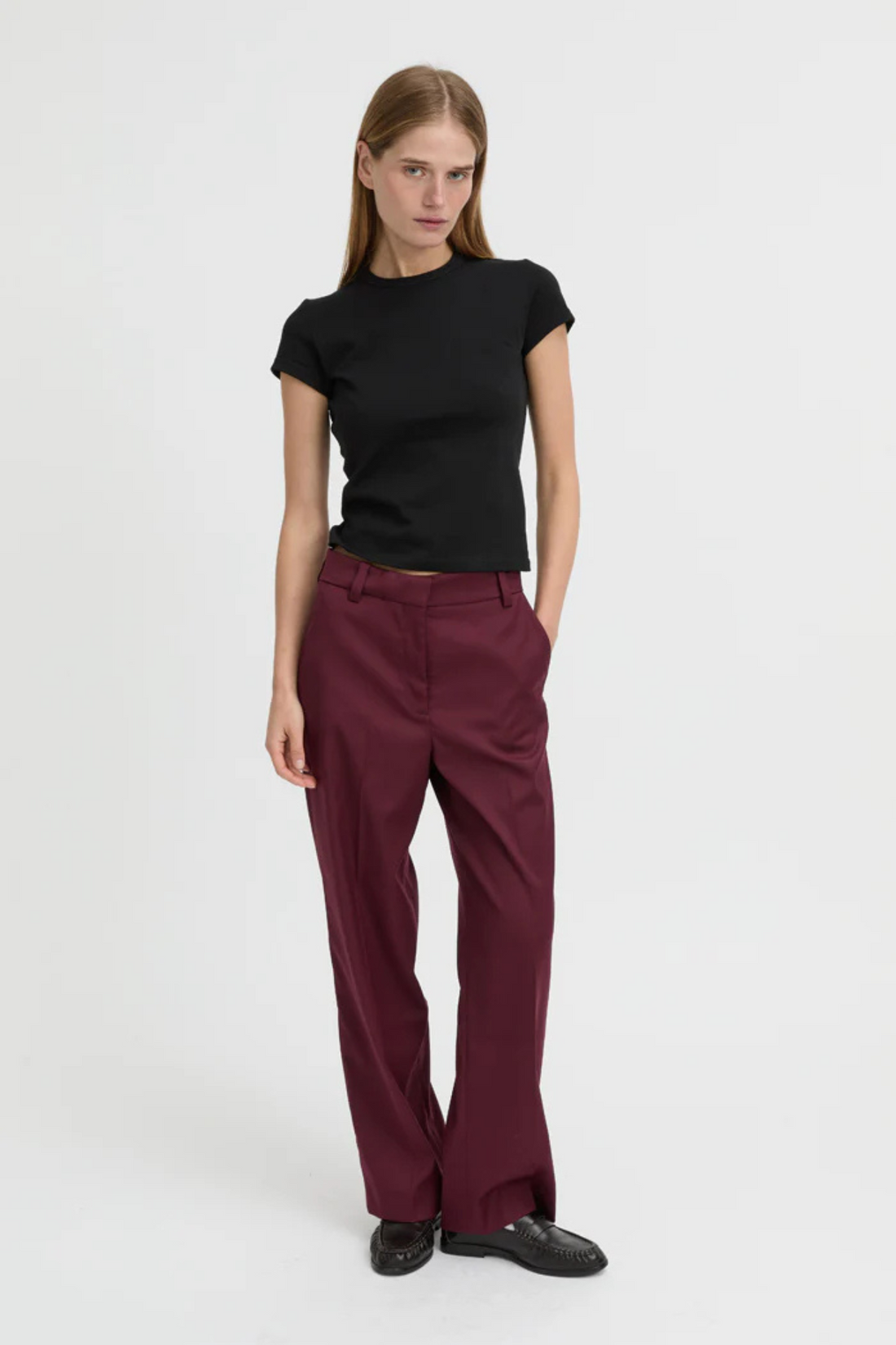 Blythe Trouser Burdundy