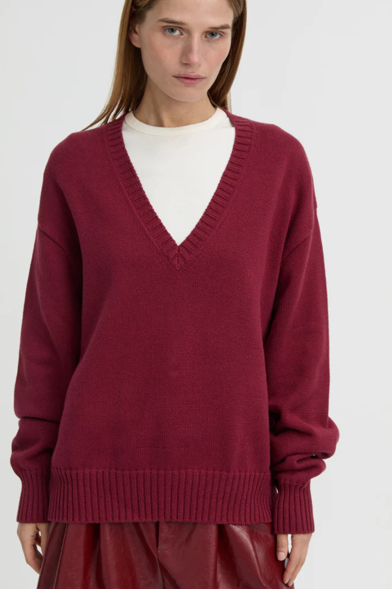 ELOWEN SWEATER BURGANDY