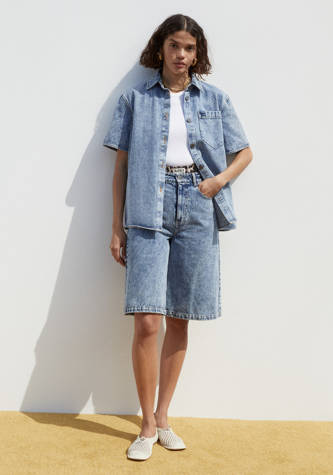 VELO SHORTS WASHED DENIM