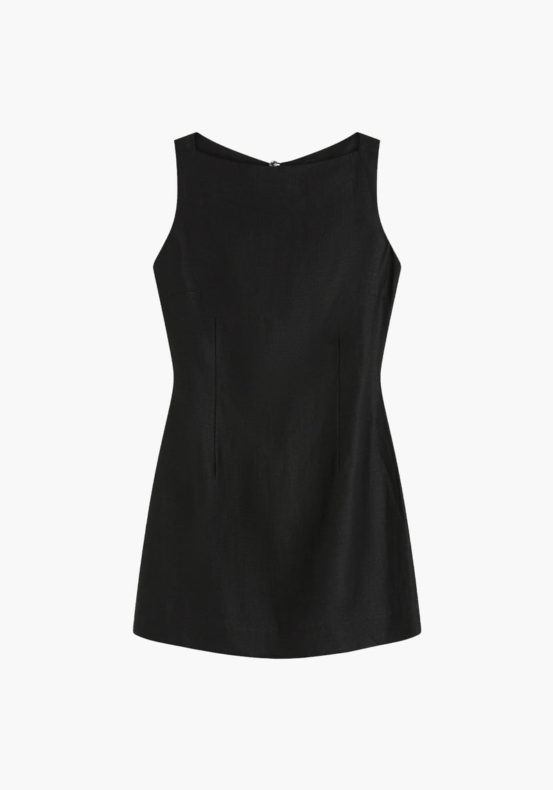 BORMIO BACKLESS MINI DRESS BLACK