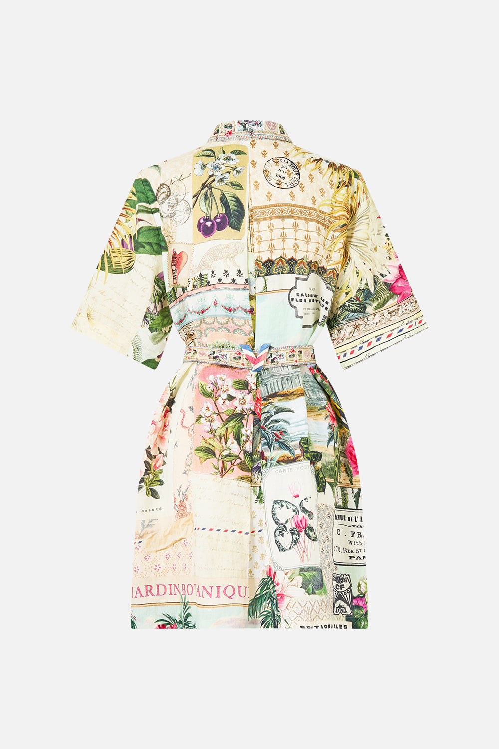 CAMILLA Short Shirt Dress La Belle Botanique, product flat back