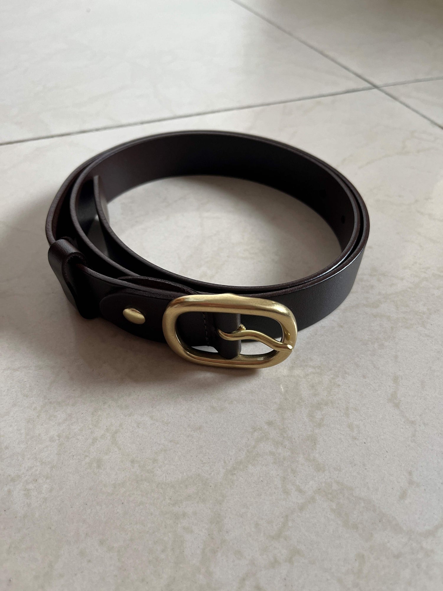Uniform Belt Choc/ Gold