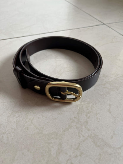 Uniform Belt Choc/ Gold