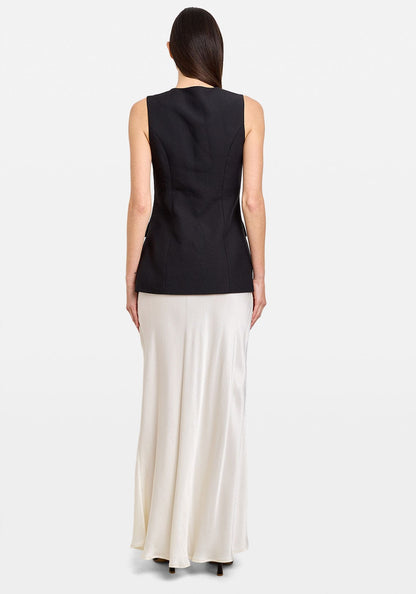 Classic Longline Vest Black