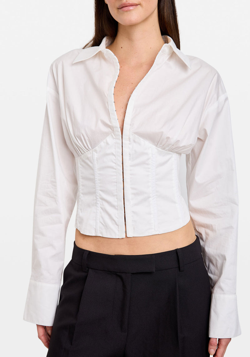 CORSET SHIRT WHITE