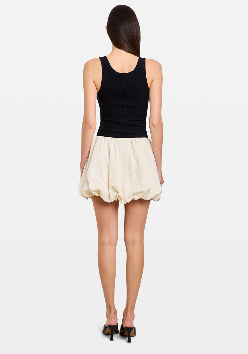 BUBBLE MICRO SKIRT CREME