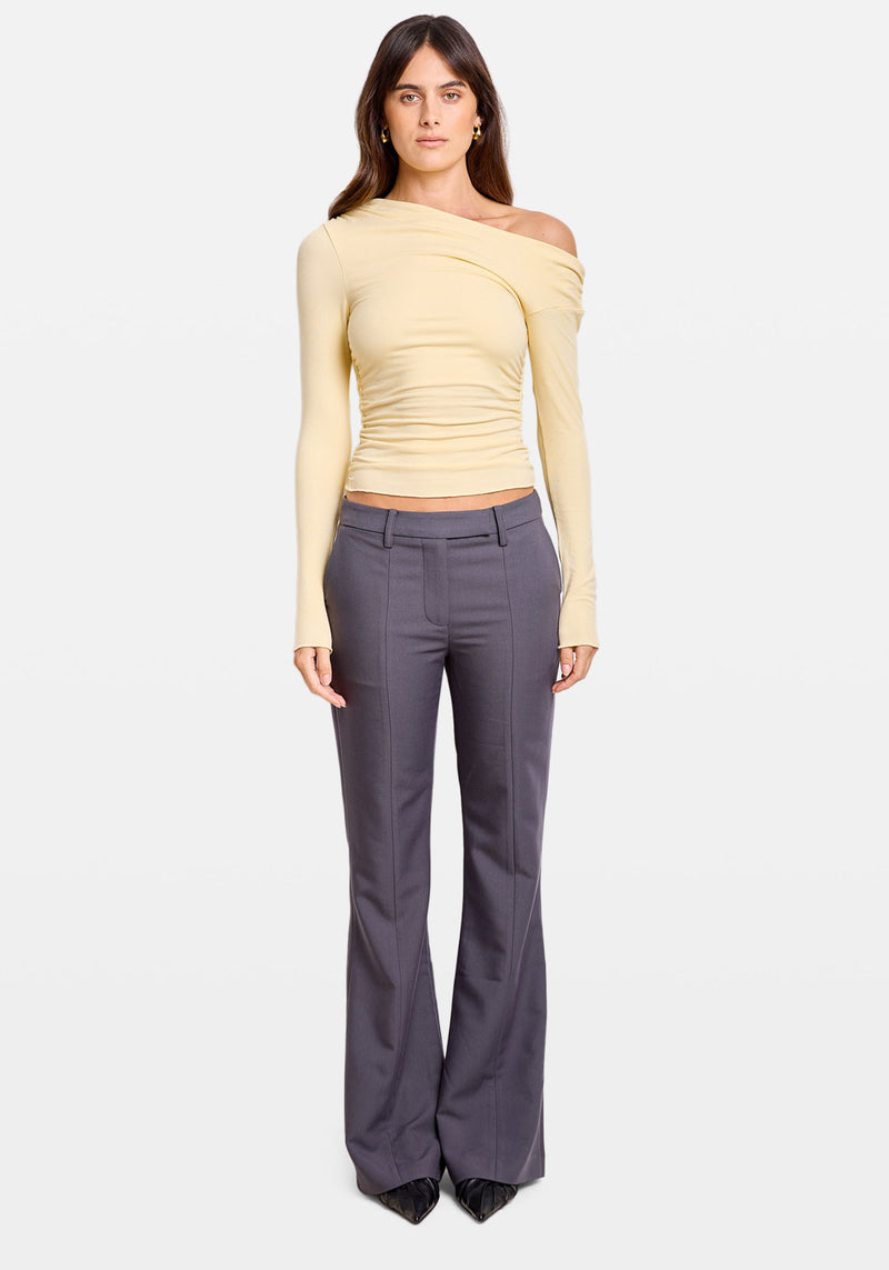 ASYMMETRIC LS TOP BUTTER