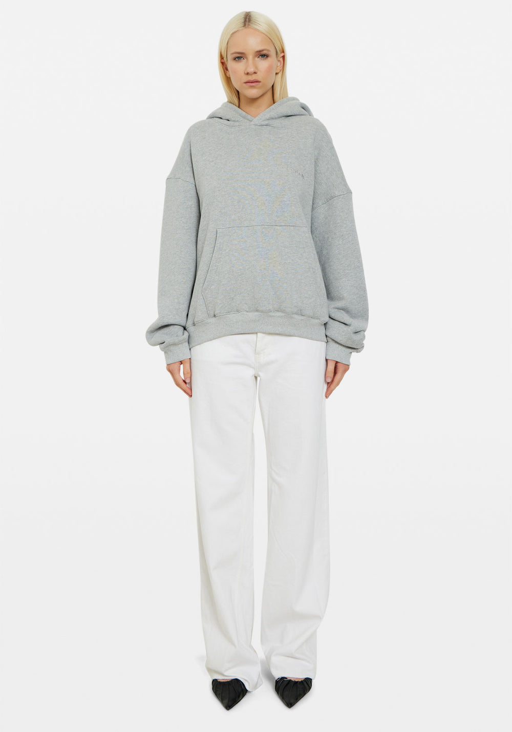 EMBROIDERED SWEATSHIRT GREY MARLE