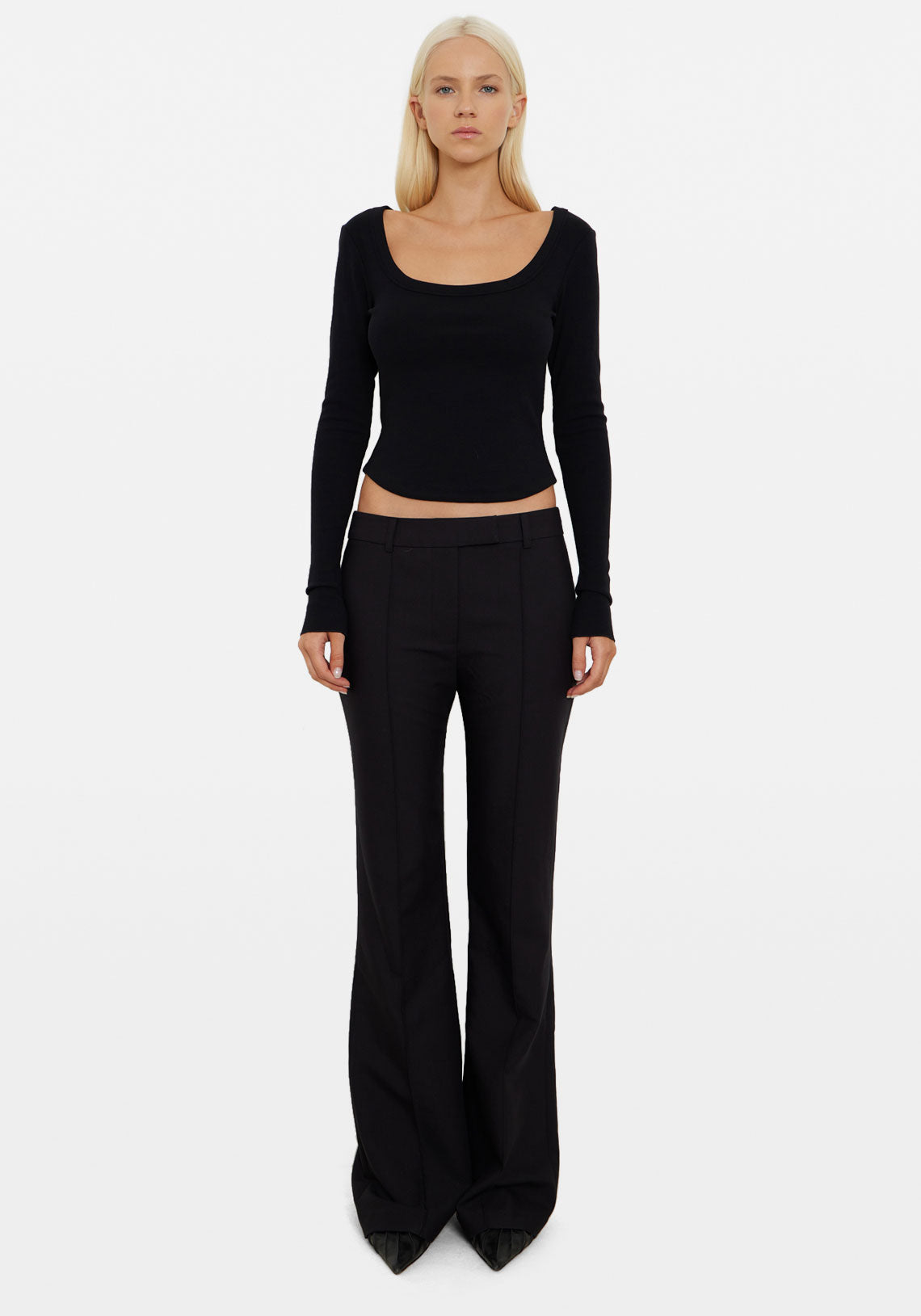 Fitted Suit Pant Black