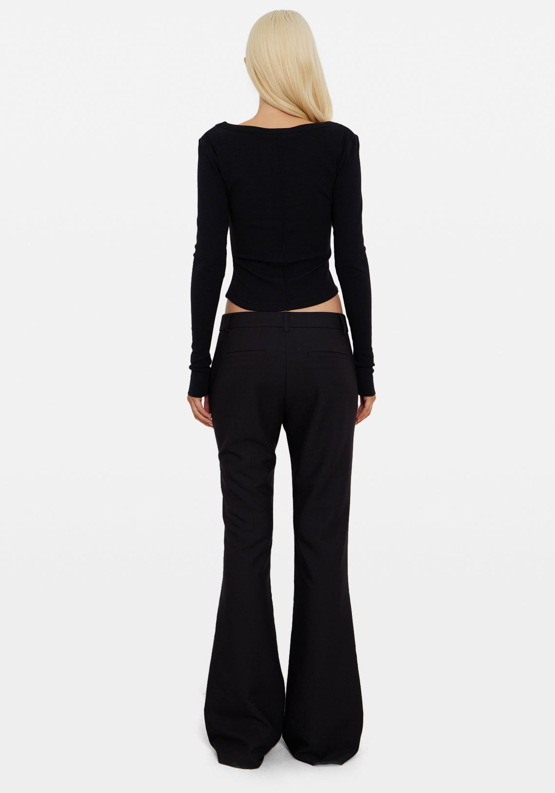 Fitted Suit Pant Black