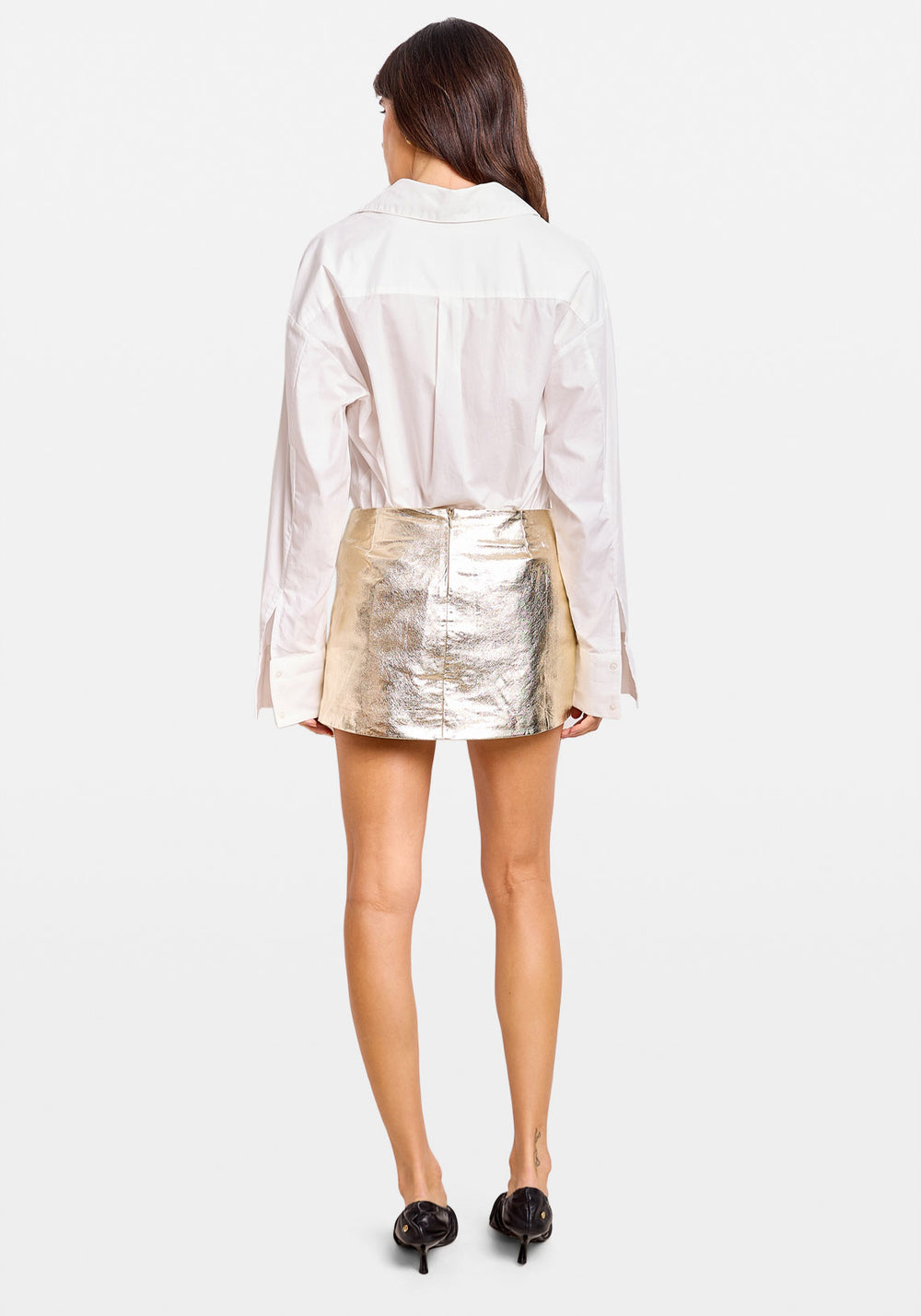 OVERSIZED COTTON POPLIN SHIRT WHITE