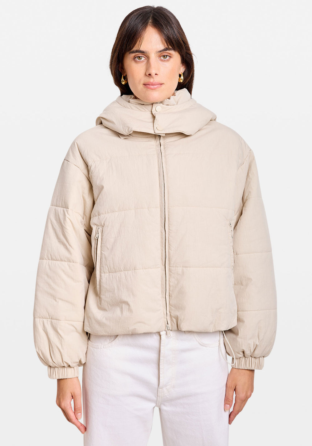 PUFFER JACKET CHALK