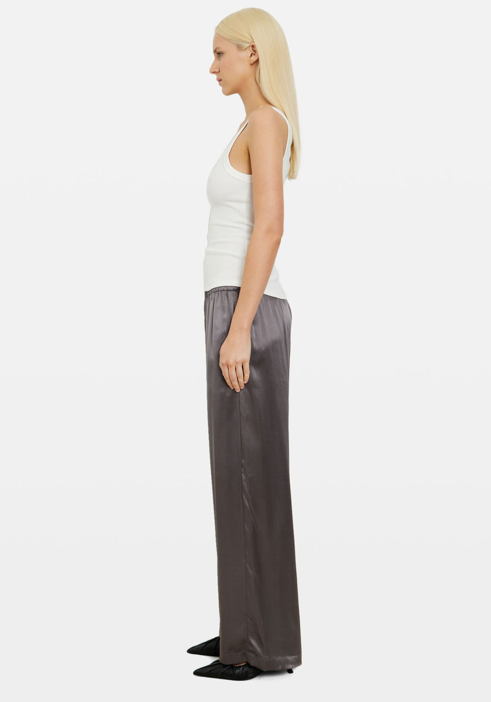 SILK PANT COAL