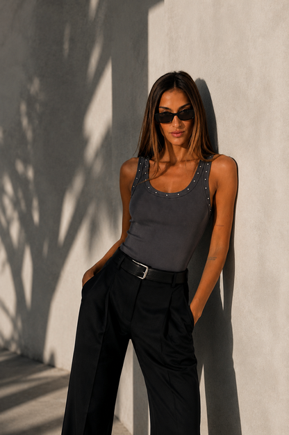 Chosen by Tuchuzy Crystal Scoop Tank Coal
