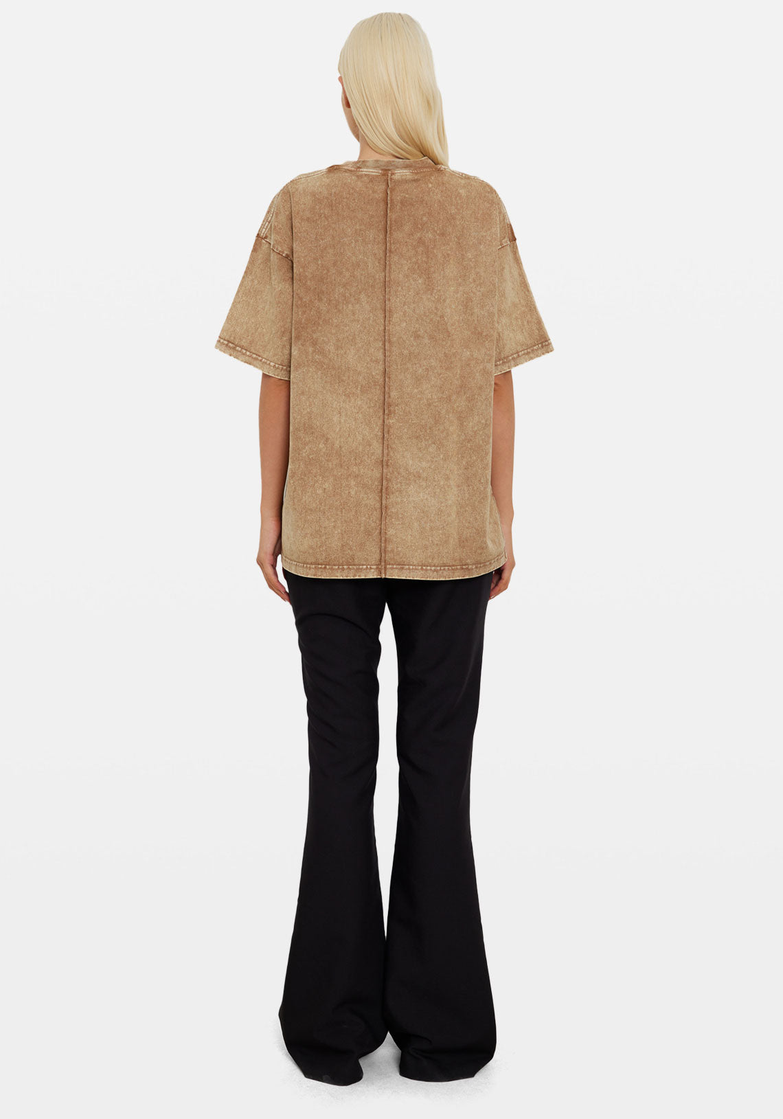 Washed Oversized Tee Tan