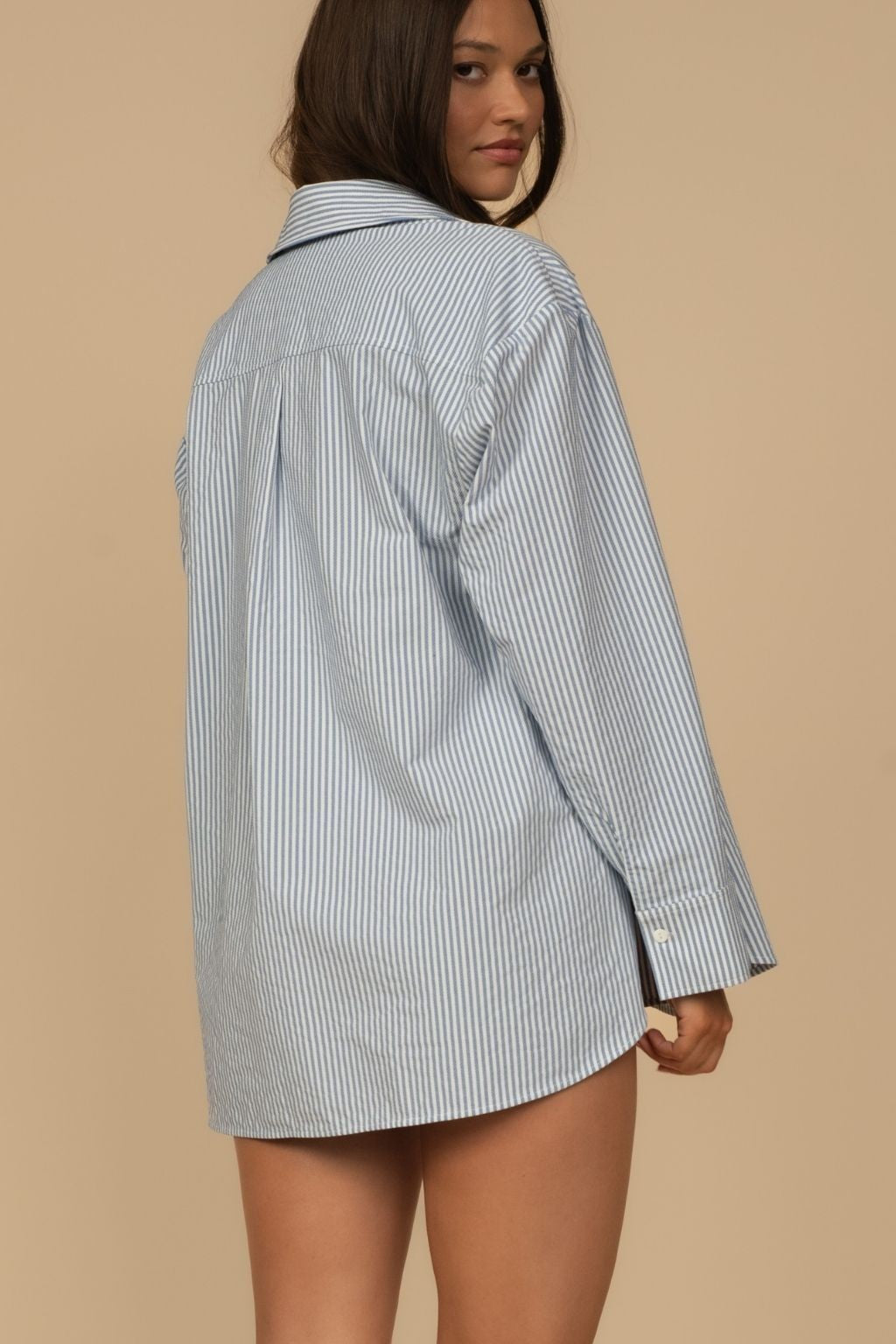 Boyfriend Shirt Blue Stripe