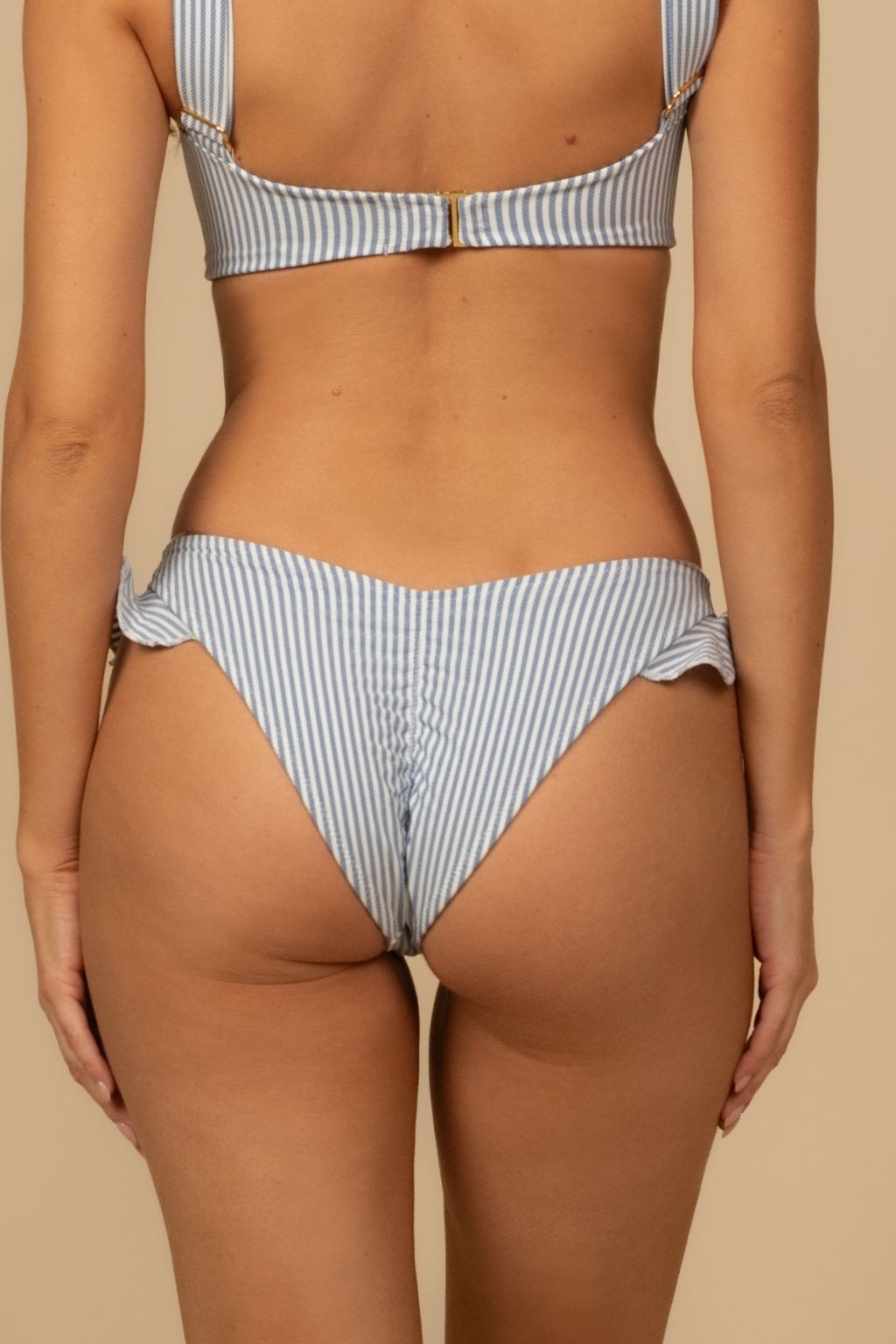 Kelly Bikini Bottom Blue Stripe