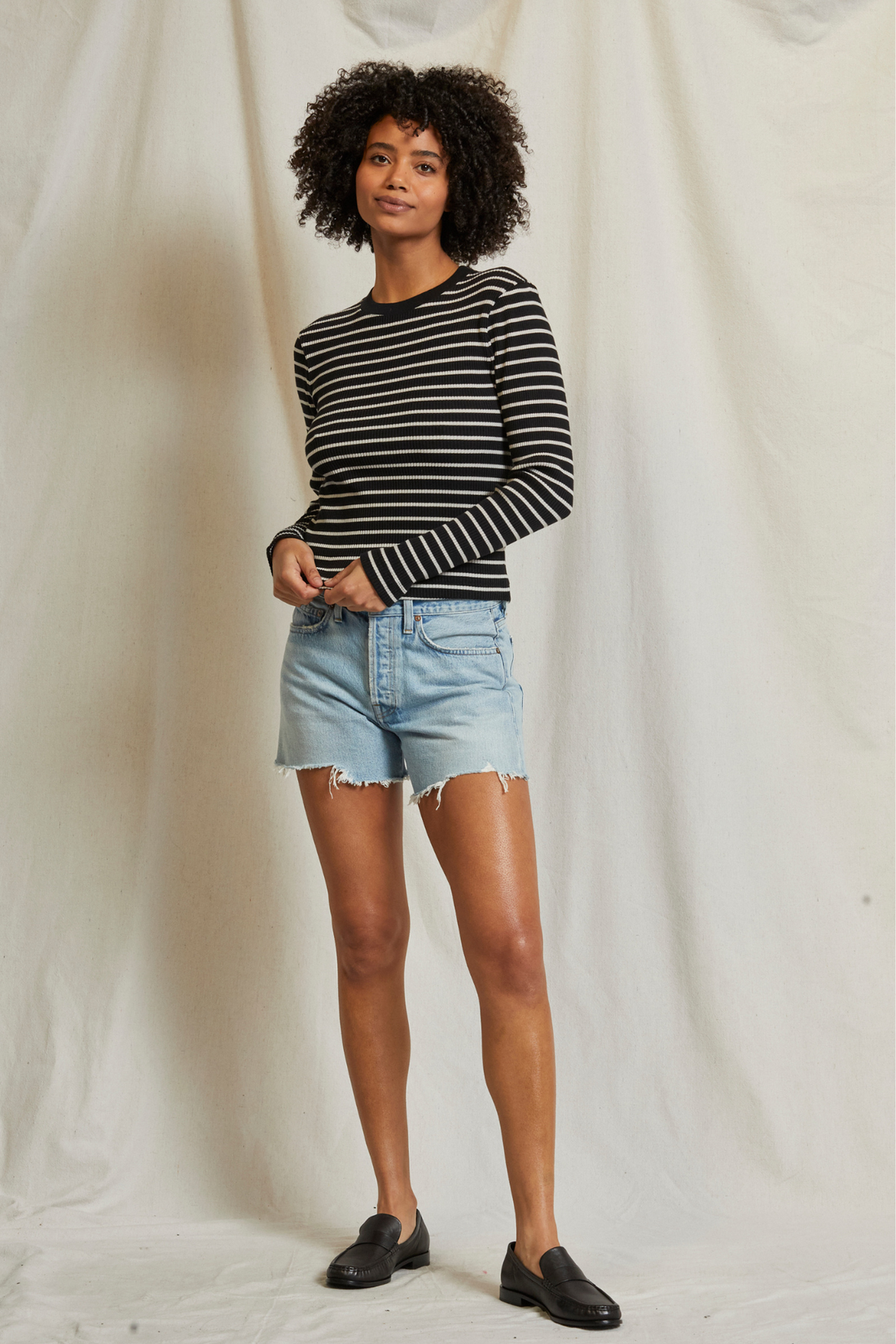 Clyde Ribbed Stripe Tee