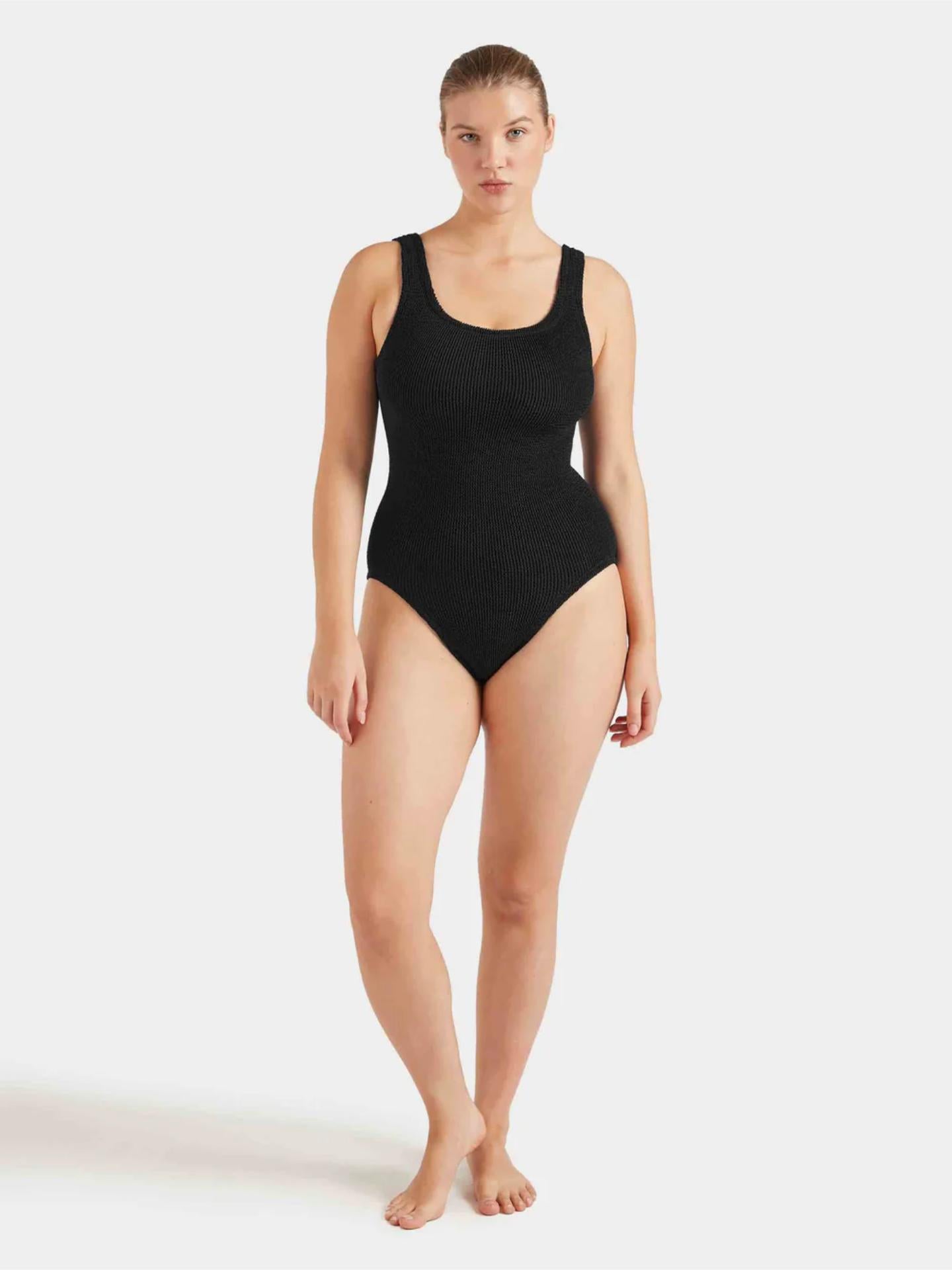 Hunza G Coverage Square Neck Swim Black
