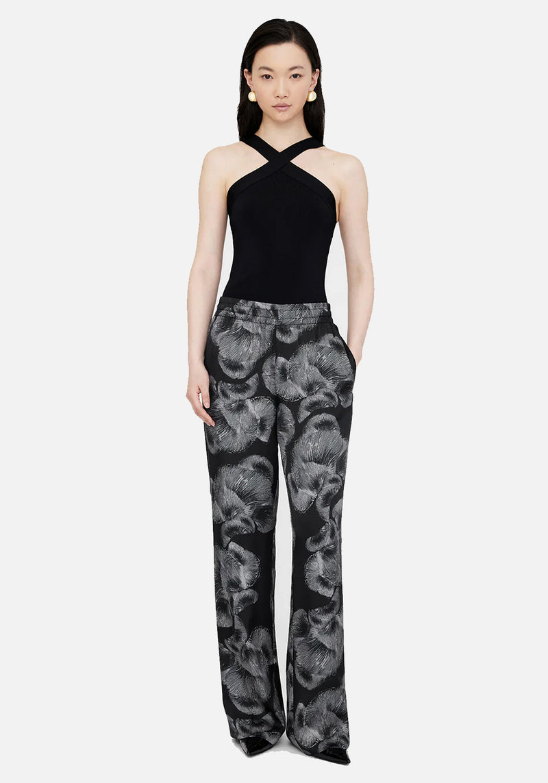 SOTO PANT BLACK MUSHROOM PRINT