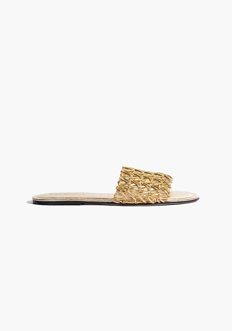 MARCELLA SLIDE GOLD METALLIC