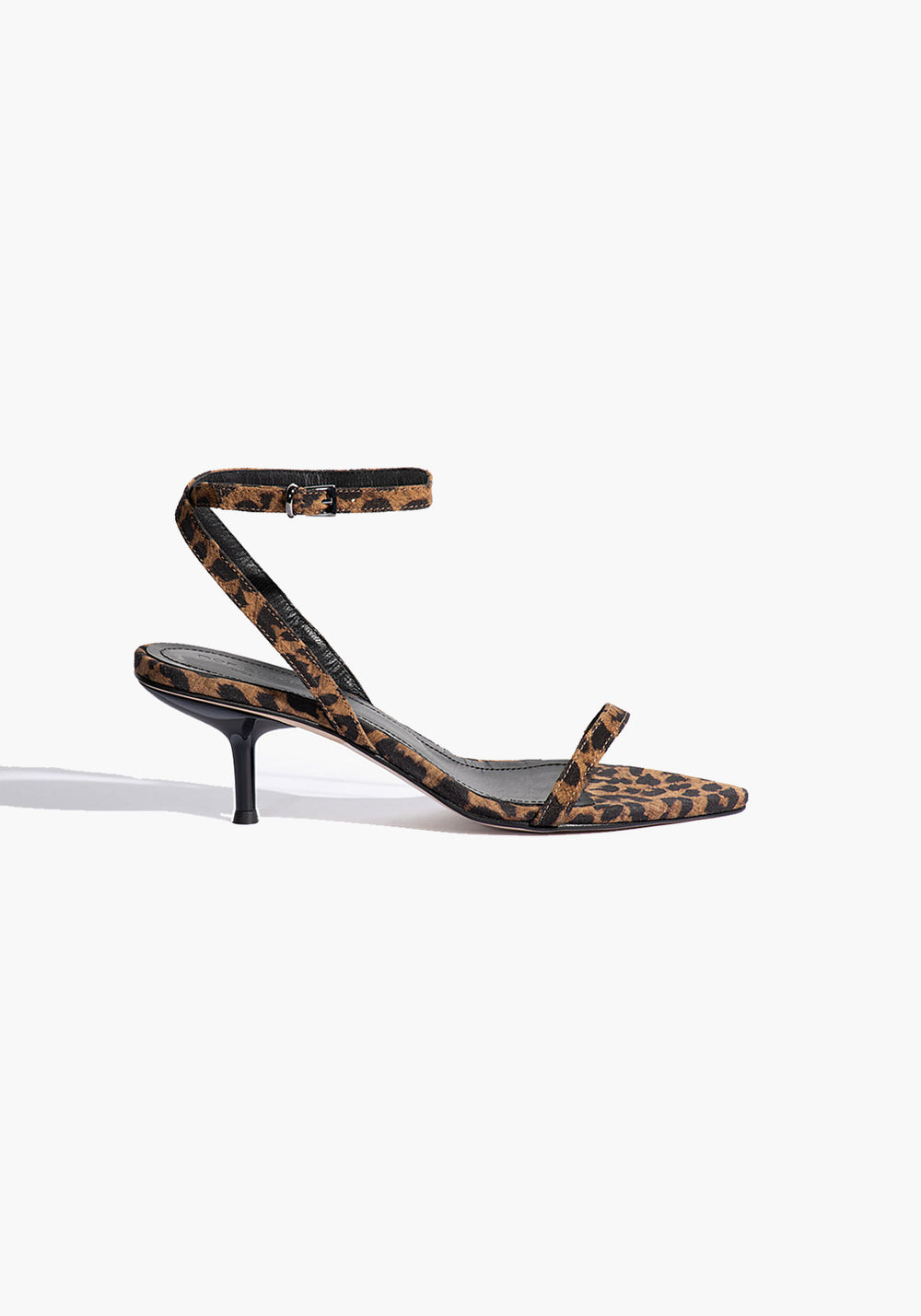 LEONA HEEL LEOPARD PRINT SUEDE