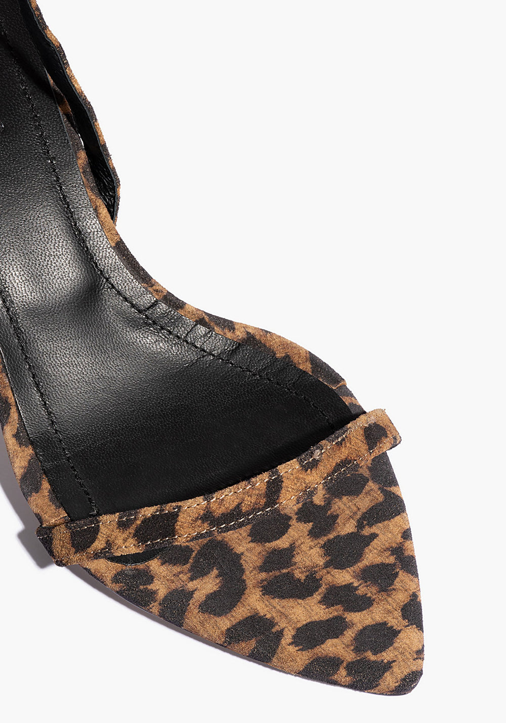 LEONA HEEL LEOPARD PRINT SUEDE