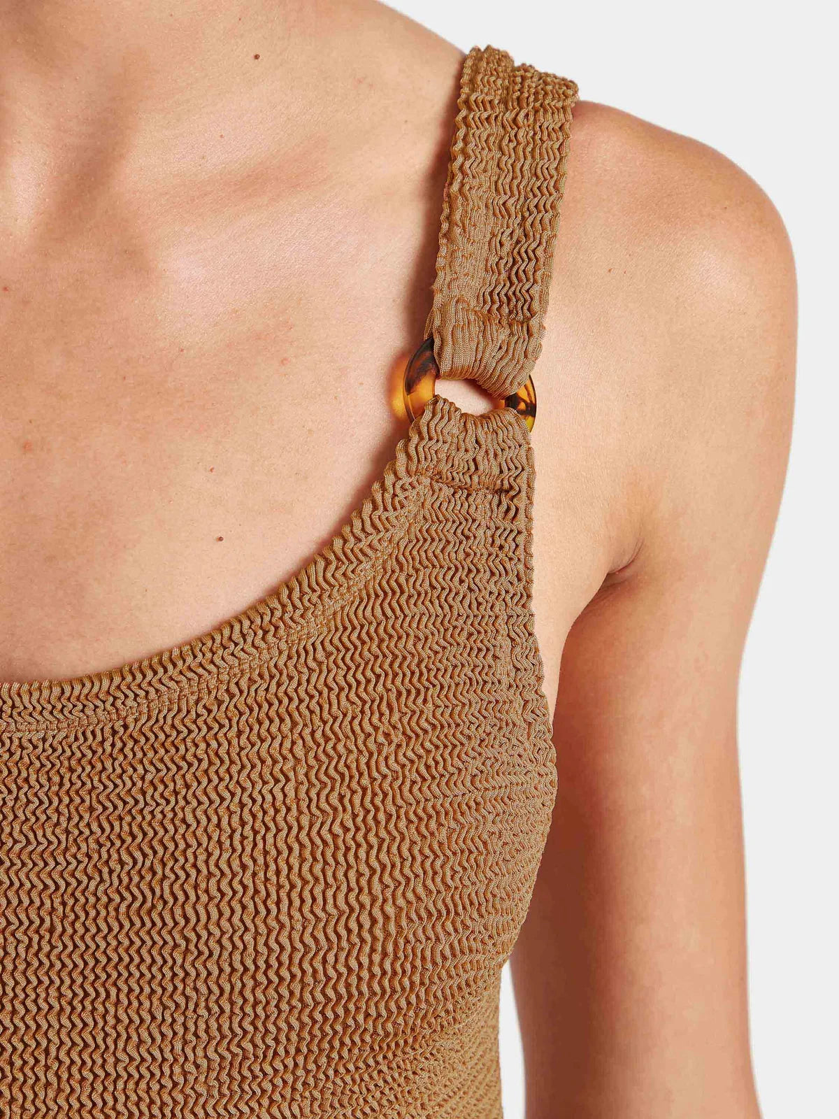 Domino Swimsuit Metallic Cocoa