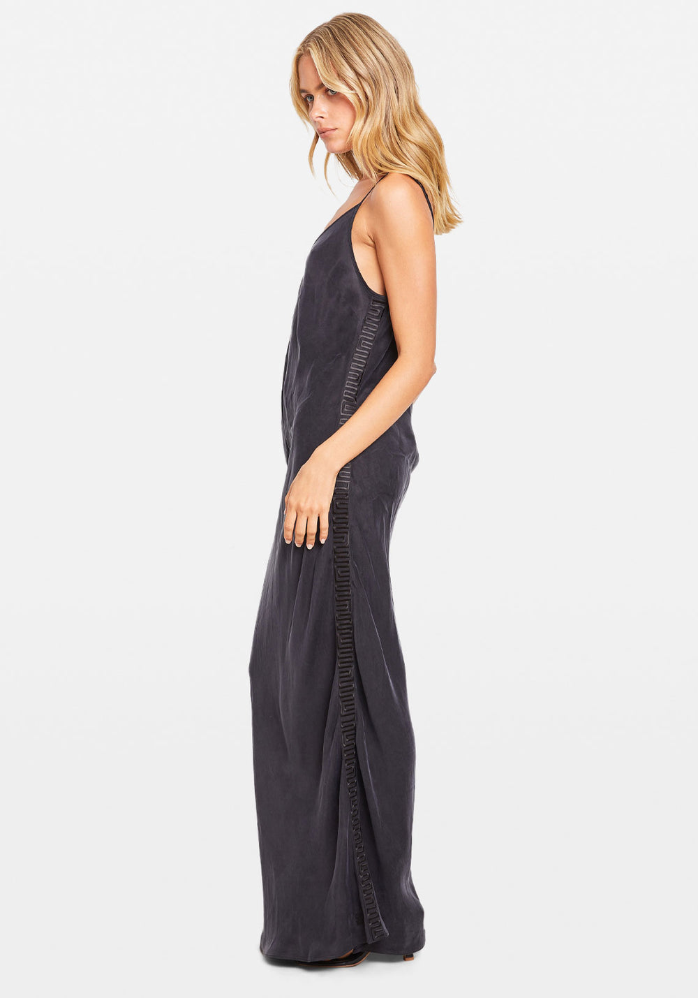 EDEN NIGHT EMBROIDERED MAXI DRESS BLACK