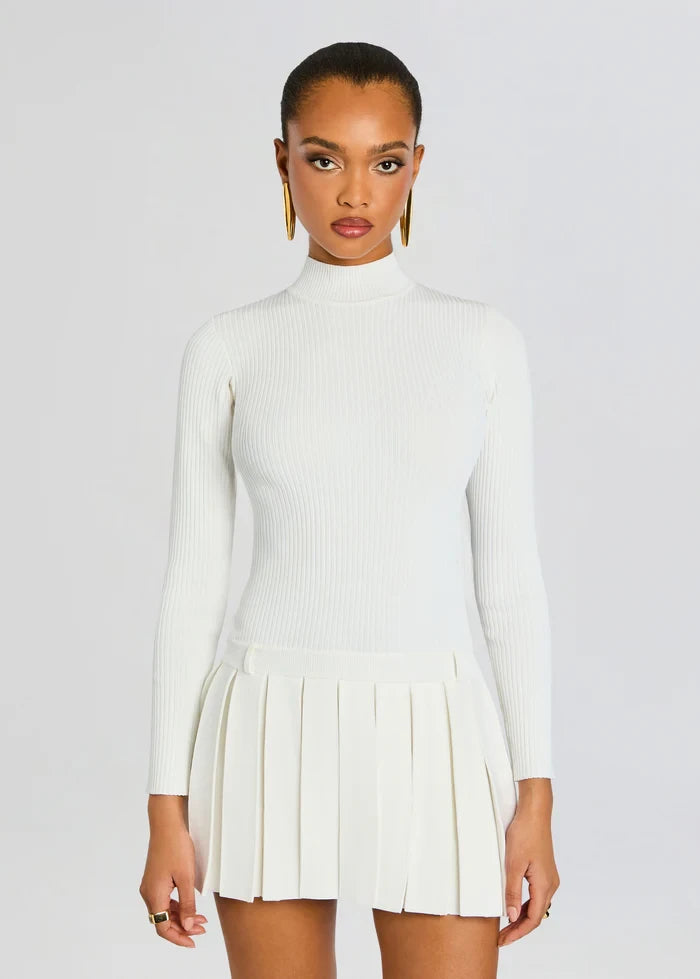 Devika Knit Dress Winter White