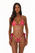 Fae Swim Birdie Reversible Bikini Bottoms in Tigress – front