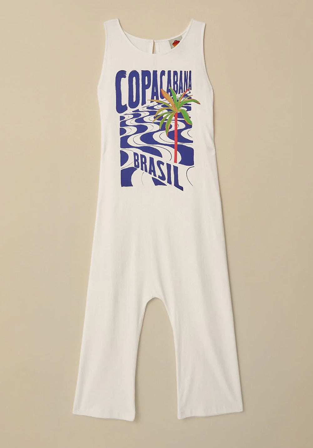 COPACABANA OFF WHITE JERSEY JUMPSUIT