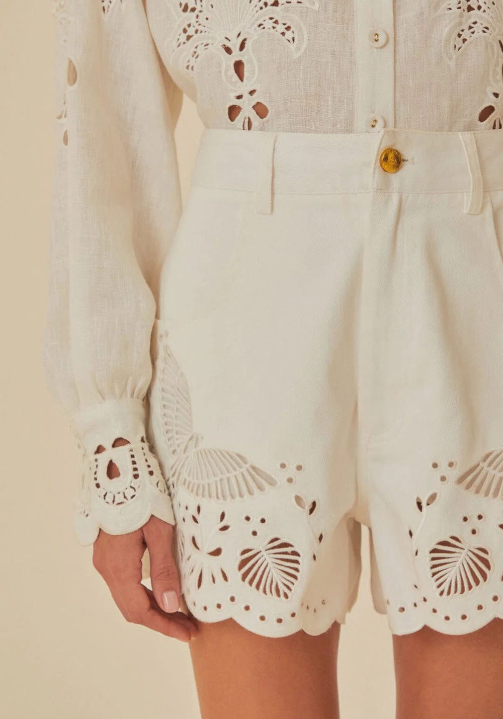 RICHILIEU EMBROIDERED SHORTS