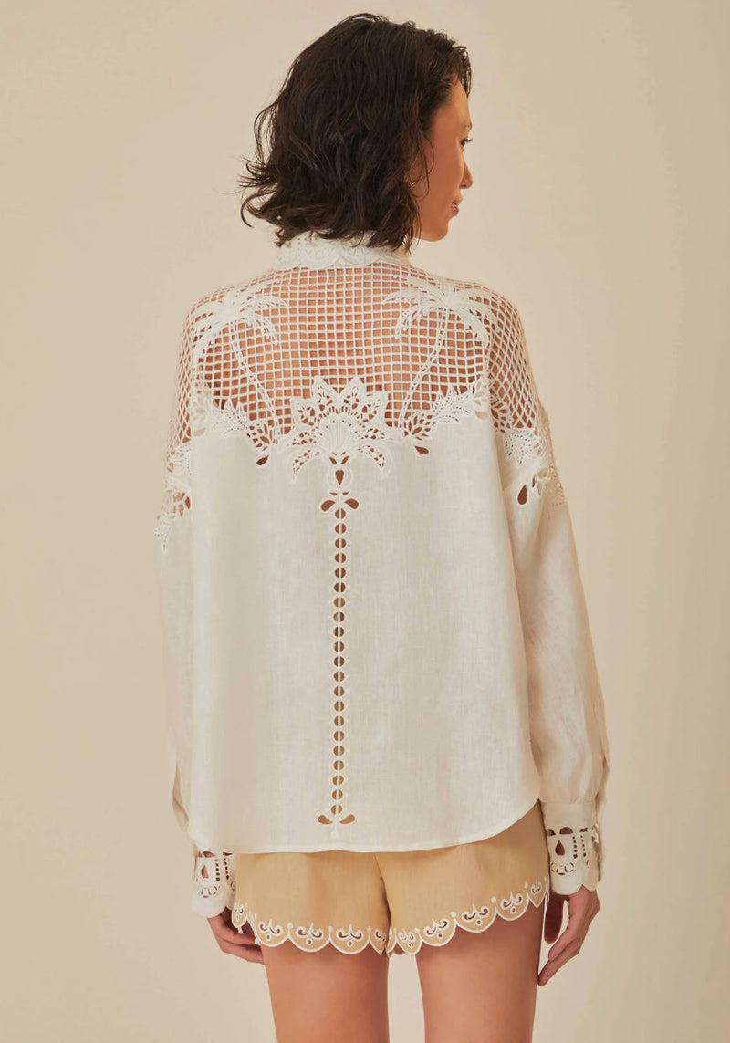 WHITE PALMS RICHELIEU LONG SLEEVE SHIRT