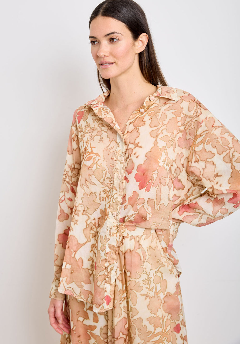 BLOOM MIST VOILE OVERSIZED SHIRT