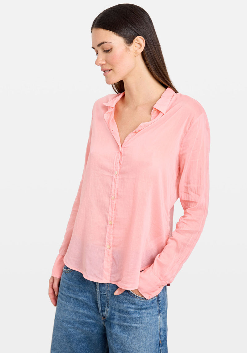 ESSENTIAL VOILE REGULAR SHIRT PAMPLEMOUSSE