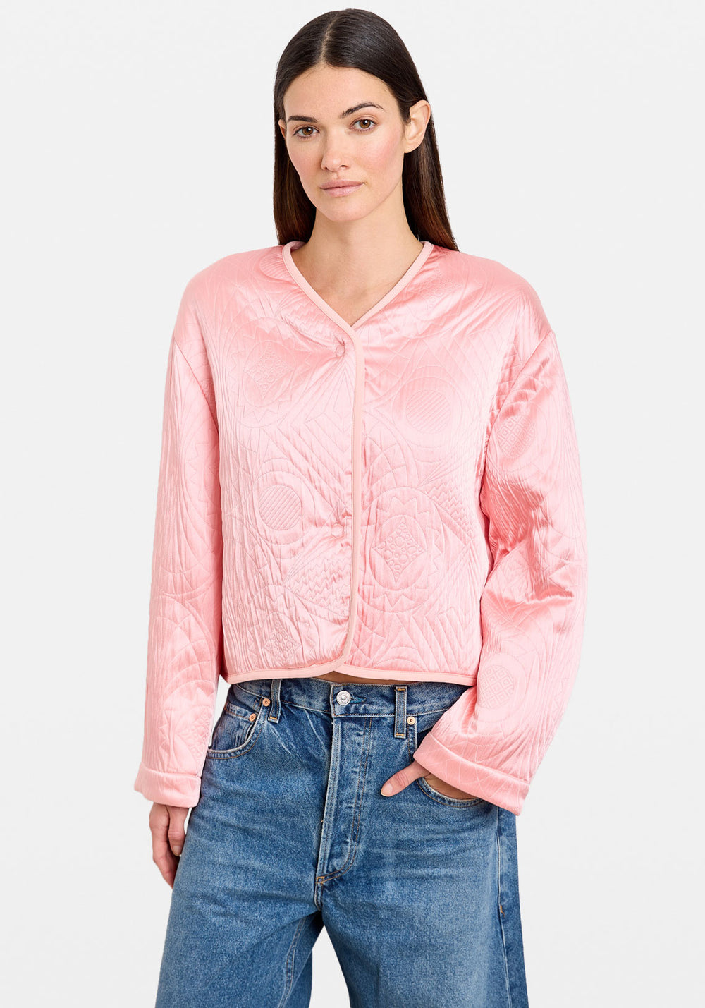 MATELASS COUTURE SPENCER JACKET ROSE