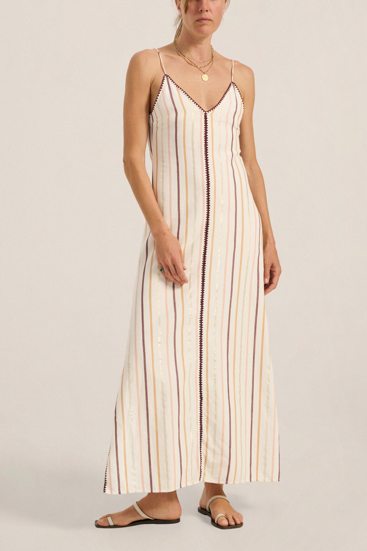 Ilio Nema Gorgon Dress In Casablanca Stripe