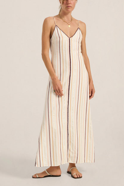 Ilio Nema Gorgon Dress In Casablanca Stripe