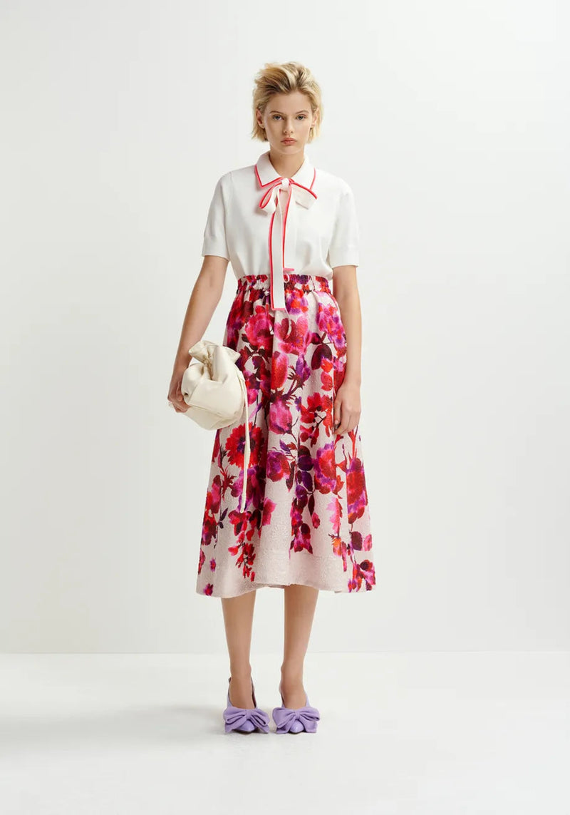 HIGHT POLO WITH A BOW OFF WHITE