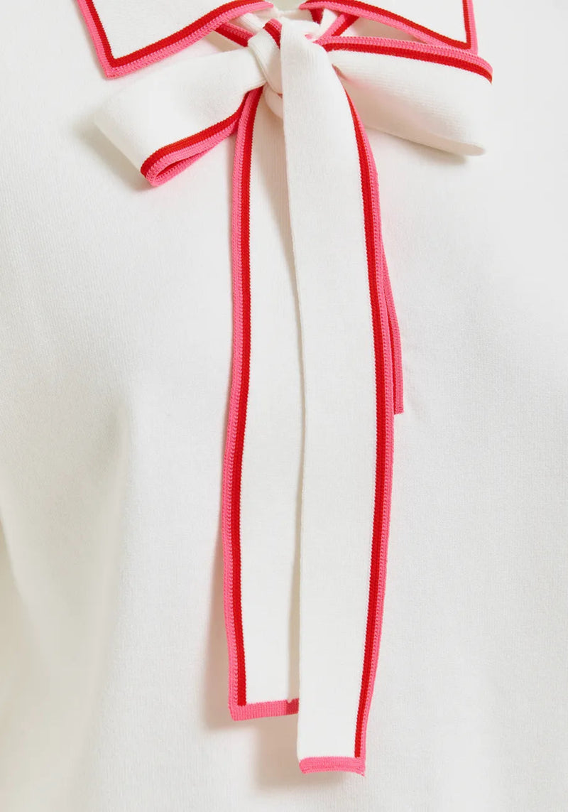 HIGHT POLO WITH A BOW OFF WHITE