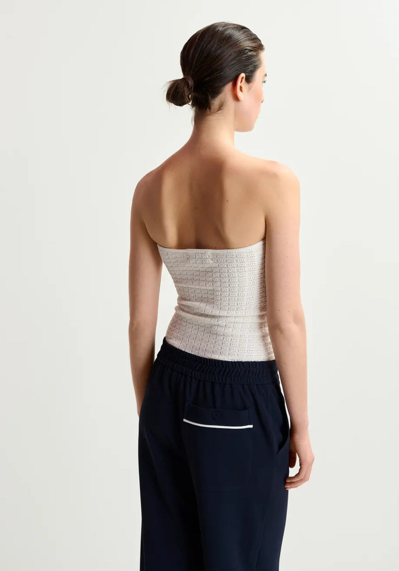 HOLO KNITTED TOP OFF WHITE