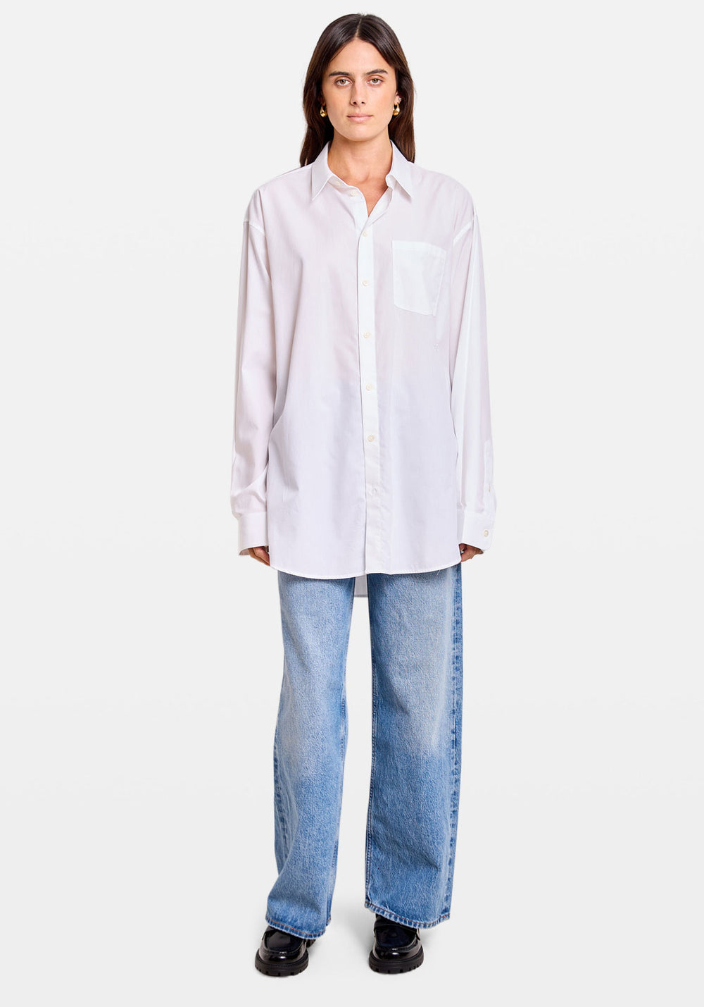 OVERSIZED SHIRT SOF1 WHITE 100