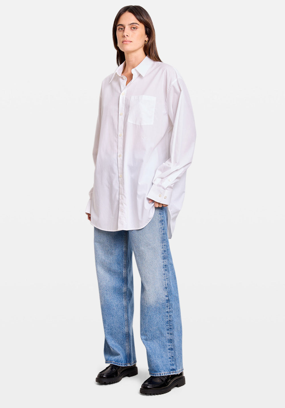 OVERSIZED SHIRT SOF1 WHITE 100