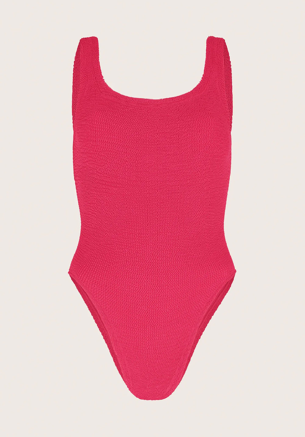 SQUARE NECK SWIM METALLIC RASPBERRY