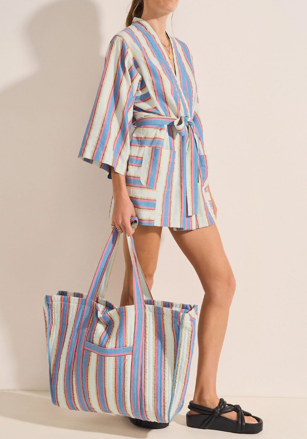 ARIANE ROBE MYKONOS STRIPE