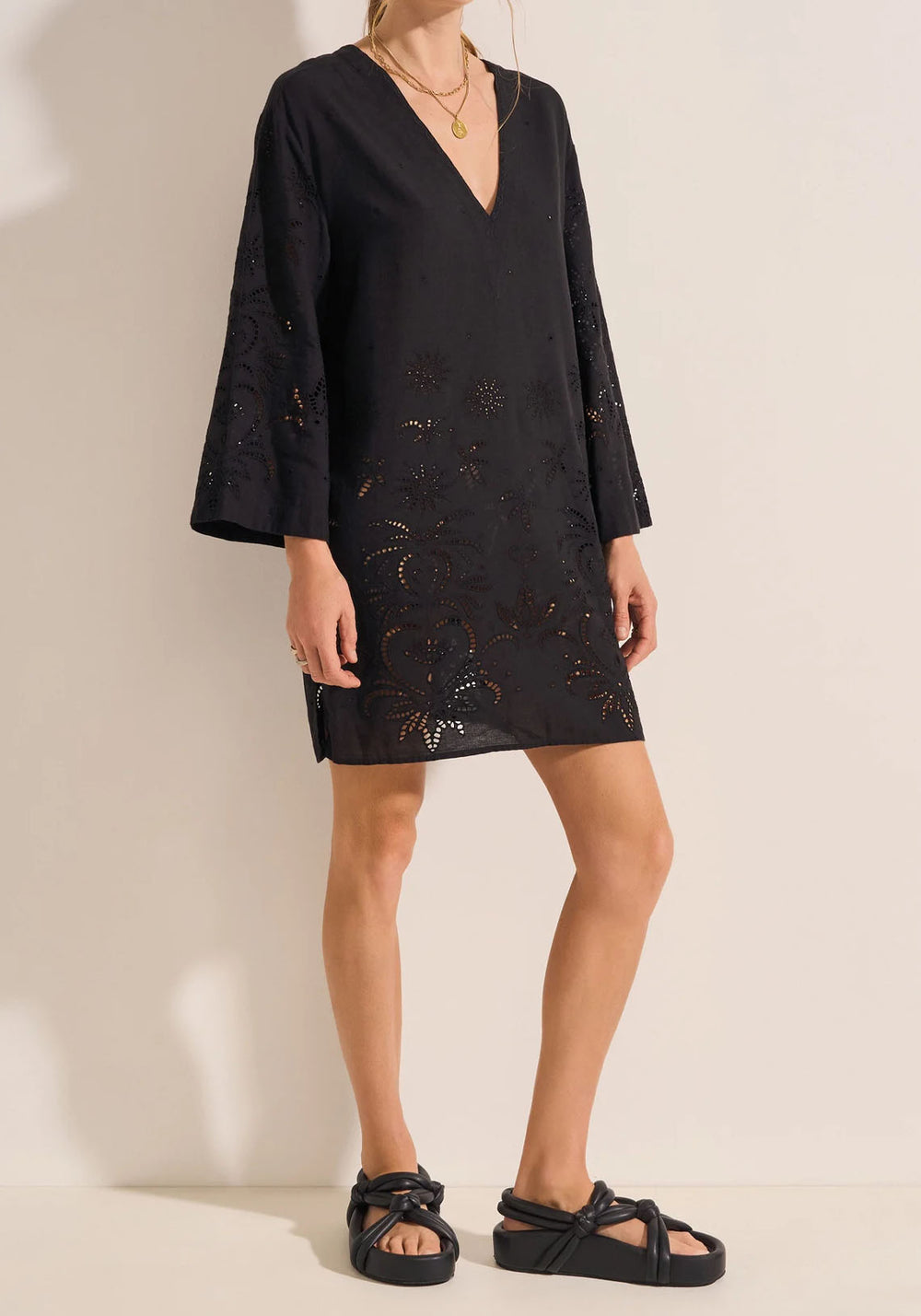 VENUS TUNIC DRESS BLACK