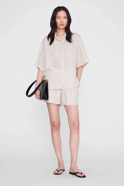 Kam Short White Leopard