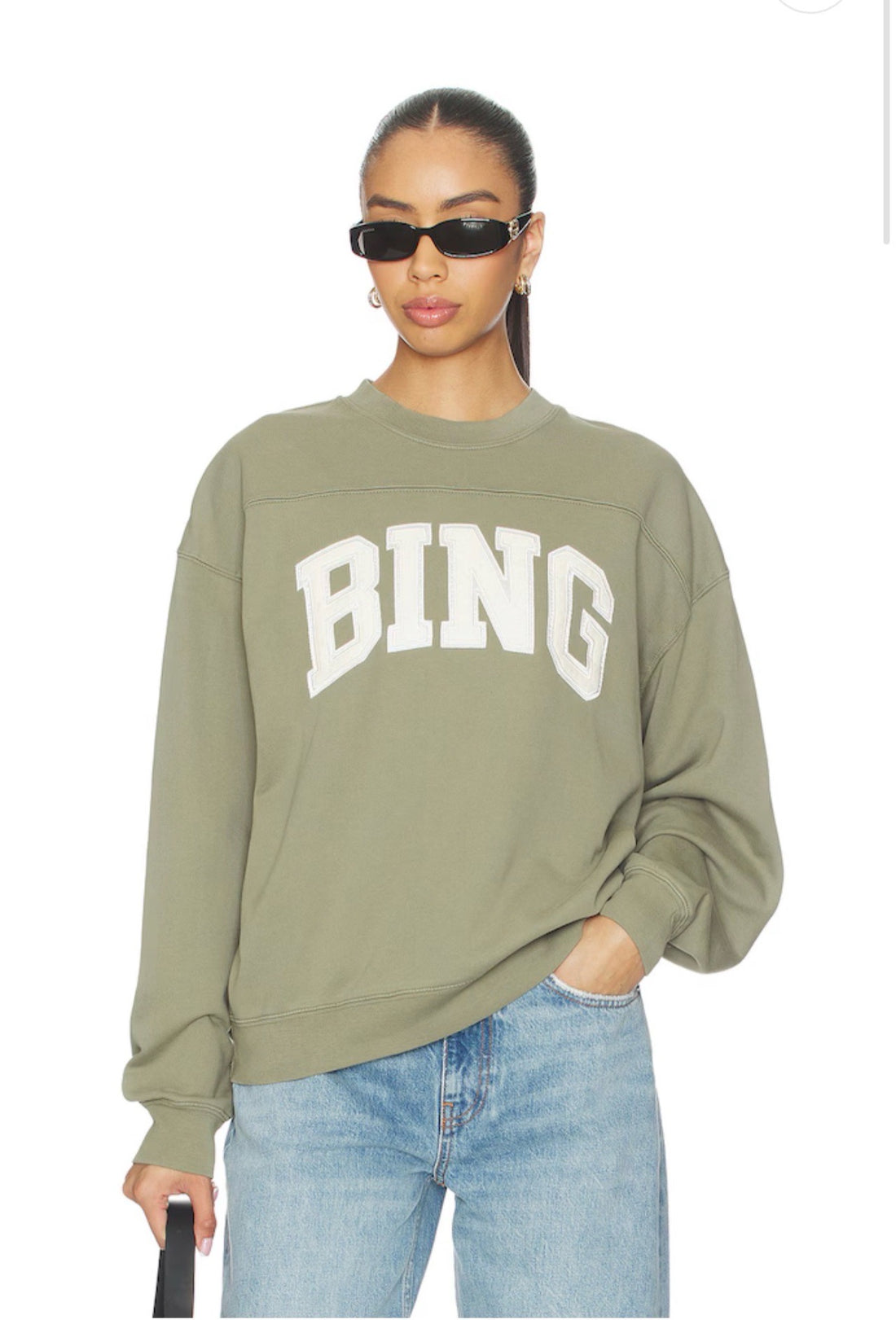 Trenton Sweatshirt Bing Washed Olive